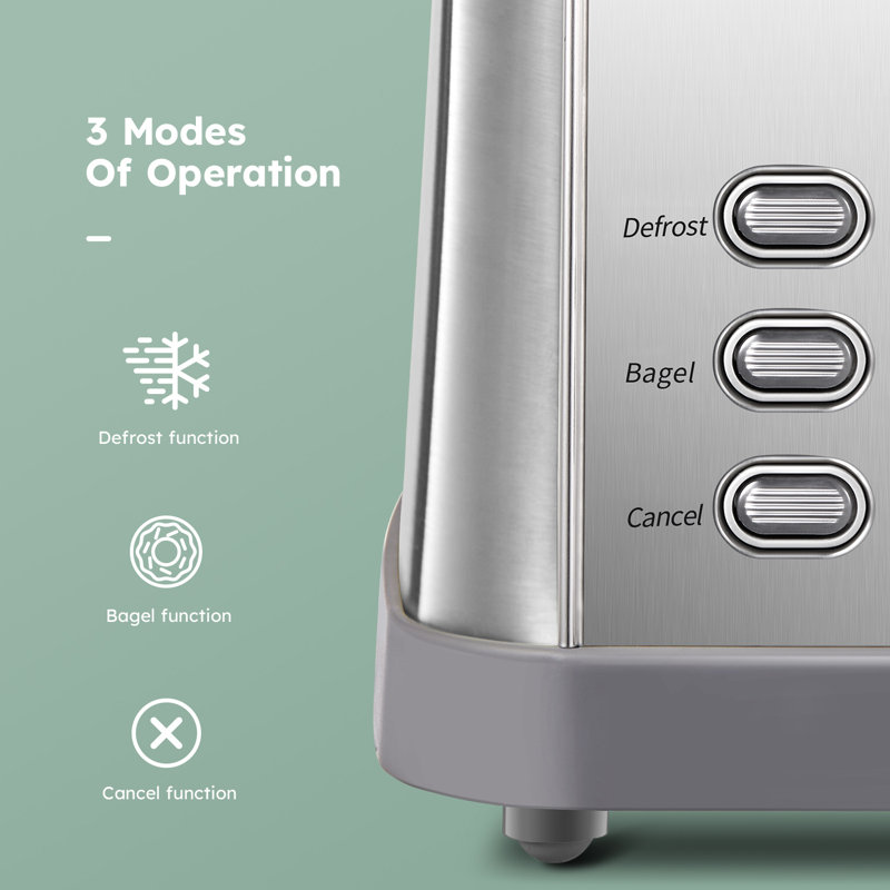 J-XIN Trading Co., Limited Retro 2 Slice Bagel Toaster, Extra Wide